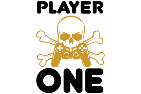 Player One: A Skull and Crossbones with a Game Controller