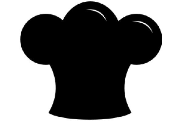 Stylized Black Chef's Hat Icon