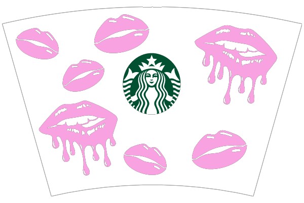A Collection of Starbucks-Themed Stickers and Logos