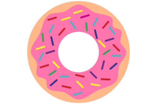 Colorful Sprinkle Donut Illustration