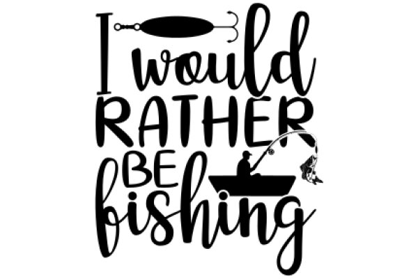 A Whimsical Promotion for Fishing: 'I Would Rather Be Fishing'