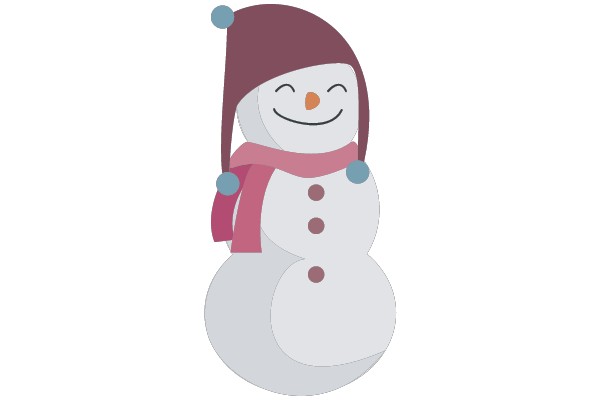 Winter Joyful Snowman