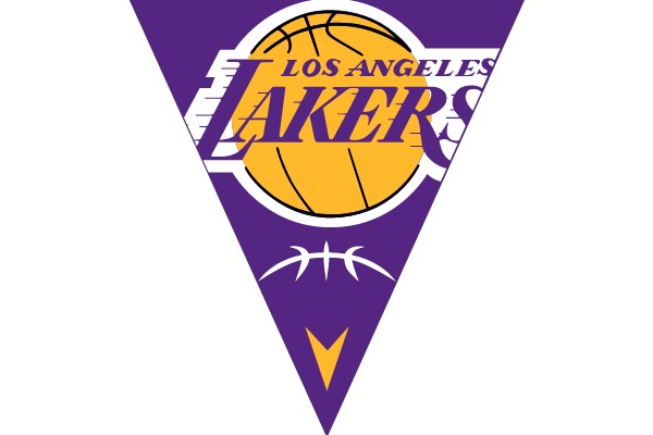 Lakers Basketball Pennant