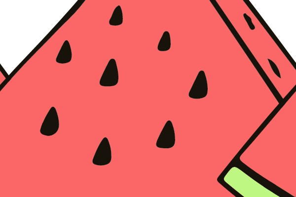 Delicious Watermelon Slice Clip Art