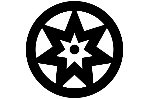 Stylized Starburst Design in