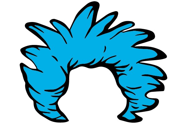 Blue and Black Spiky Crest