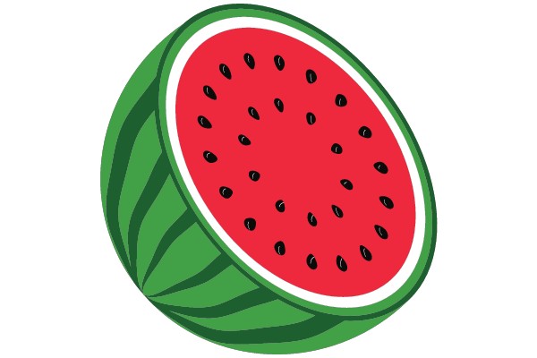 Vibrant Watermelon Illustration