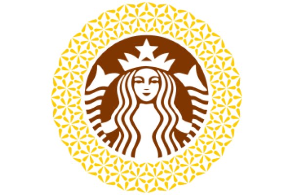 Starbucks Logo with Floral Design