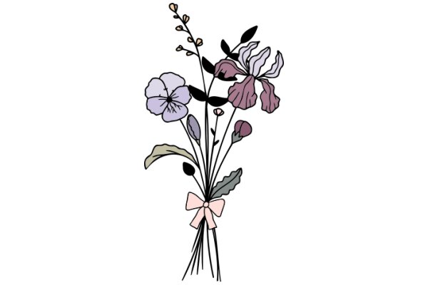 Vibrant Flower Bouquet with Pink Bow