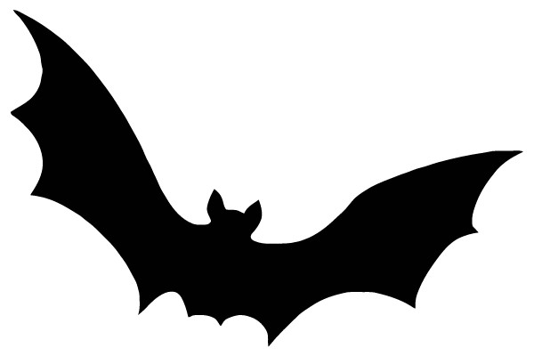 Flying Bat Silhouette