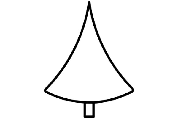 Simplistic Line Drawing of a Lamp
