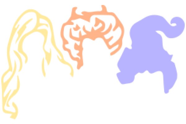 A Colorful Collection of Stylized Hair and Animal Silhouettes