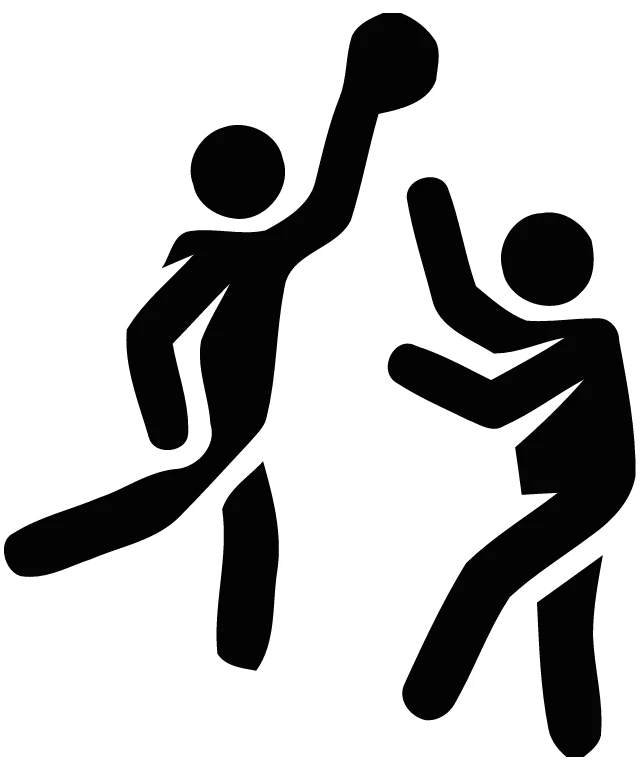 Dynamic Duo: Iconic Basketball Action