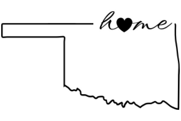 A Simple, Illustration of a Home with a Heart on Top