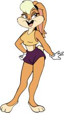 Stylish Cartoon Bunny in a Sporty Outfit