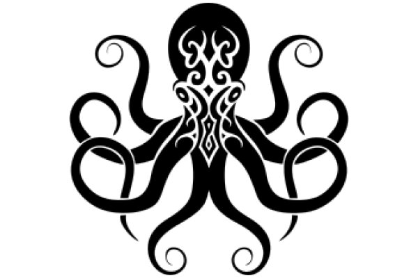 Stylized Octopus Design with Intricate Patterns
