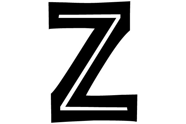 Bold Black Letter Z