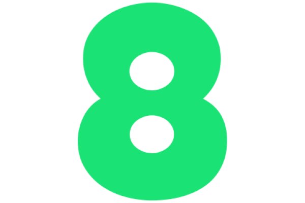 Vibrant Green Number Eight