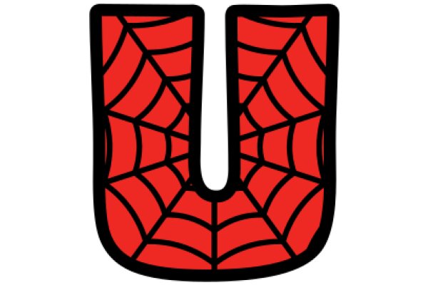 Vibrant Red Spider Web Design