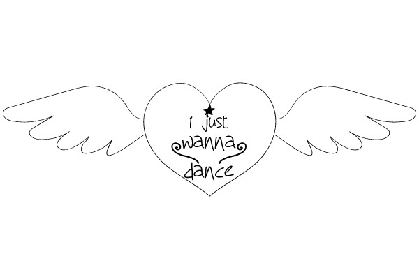 Dancing Heart with Wings
