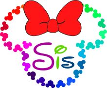 Colorful Butterfly Logo with the Word 'Sis' in a Stylized Font