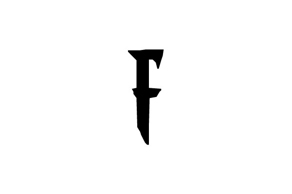 Black Gothic Letter F