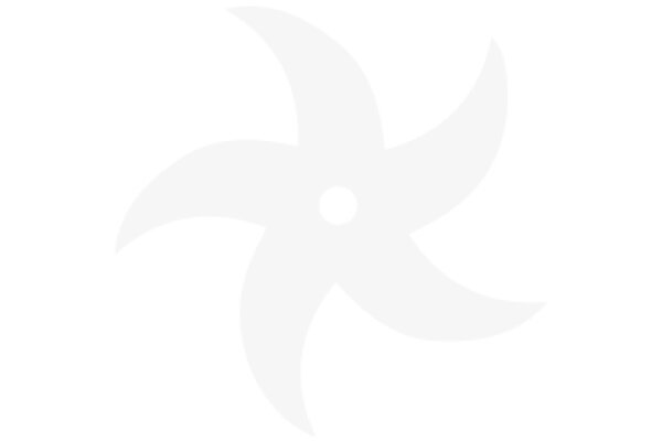 Stylized White Logo with Curved Design