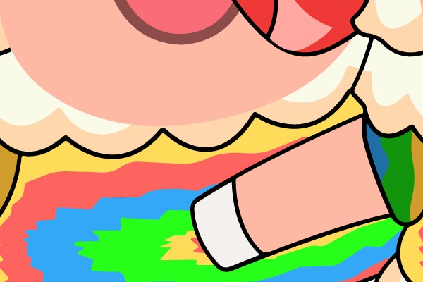 Joyful Sheep: A Whimsical Character in Colorful Clothing