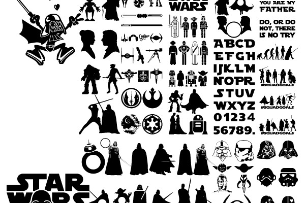 Star Wars: Silhouette Alphabet and Characters Collection