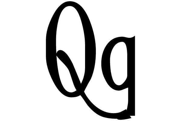 Handwritten Style Letter Q and G