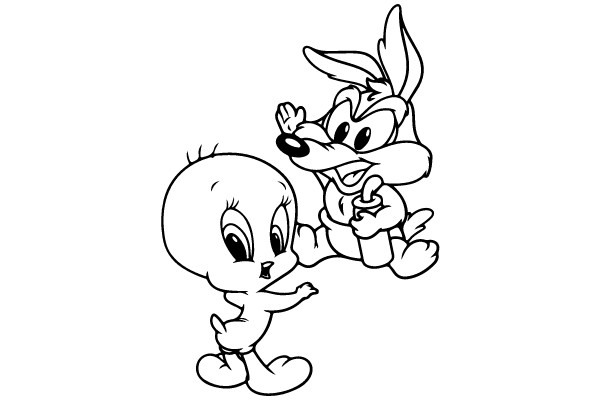 Classic Cartoon Duo in Action