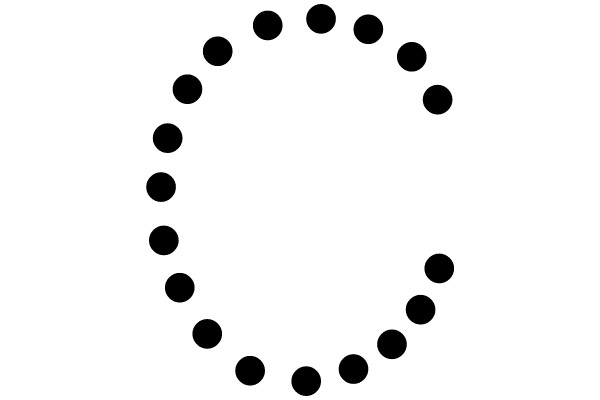 Circular Pattern of Black Dots