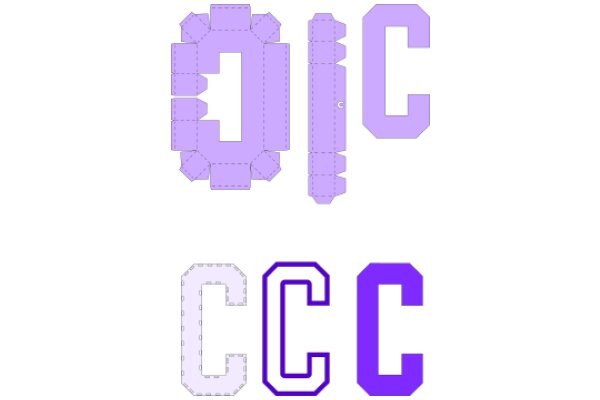 Purple and White 3D Lettering: A Design Guide for Creating Stylish and Modern Typography