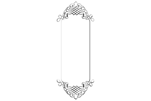 A Illustration of an Ornate Frame with a White Center
