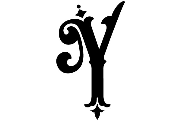 Lombardic Y with Crown