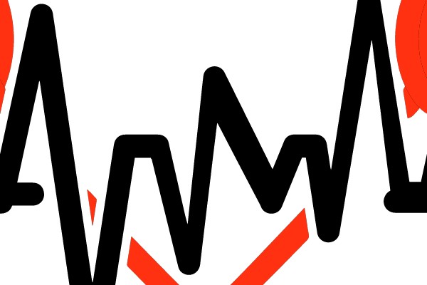 Heartbeat in a Heart Outline