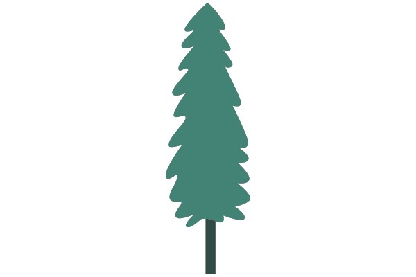 A Digital Evergreen: An AI-Generated Tree Icon