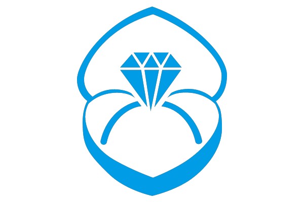 An Iconic Blue Diamond Engagement Ring Logo
