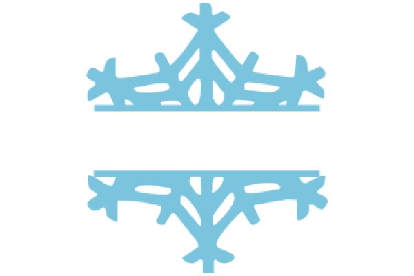 Stylized Blue Crown Design