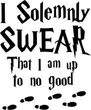 A Humorous Take on the Iconic 'I Solemnly Swear' Quote from 'Harry Potter' with a Modern Twist