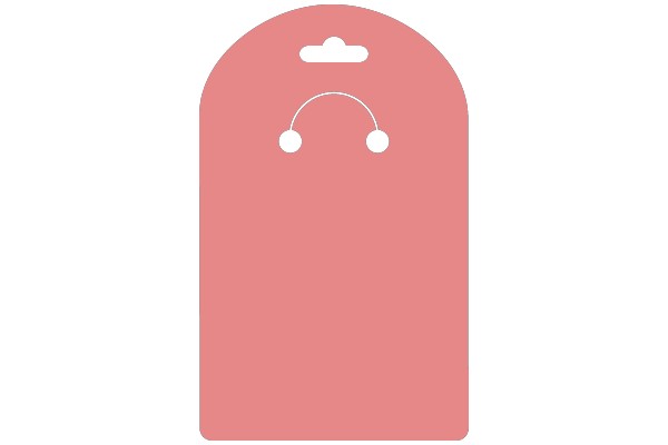 A Simple, Pink Icon with a Smiley Face and a Hang Glider