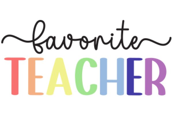 Favorite Teacher: A Colorful Tribute to Educators