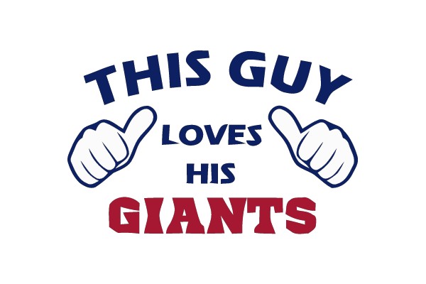 This Guy Loves His Giants