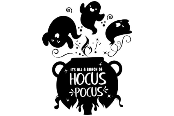 A Whimsical Halloween Logo: A Collection of Spooky Creatures and the Magic of Hocus Pocus