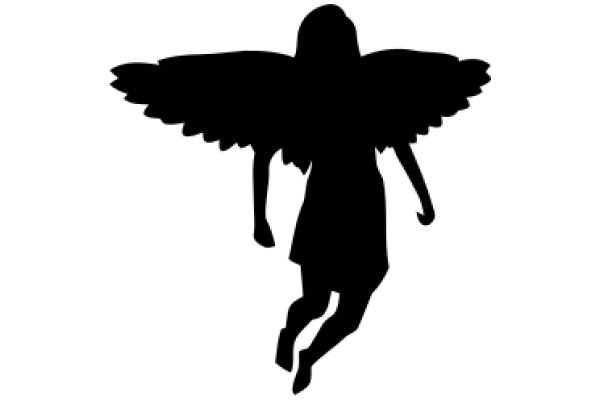 Silhouette of an Angelic Figure