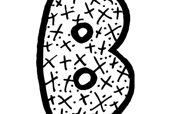 Bold, Crosses on Number 8