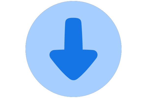 A Blue Arrow on a White Background
