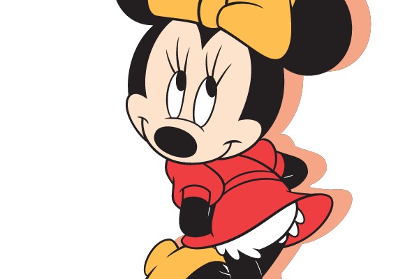 Minnie Mouse in a Cheerful Stance