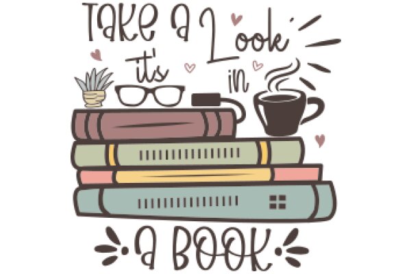 A Book Lover's Dream: A Collection of Books, Coffee, and a Plant, All Encapsulated in a Heartfelt Message