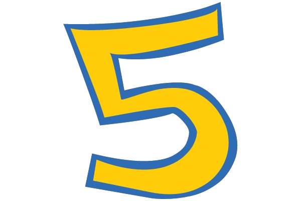 Bold Number 5